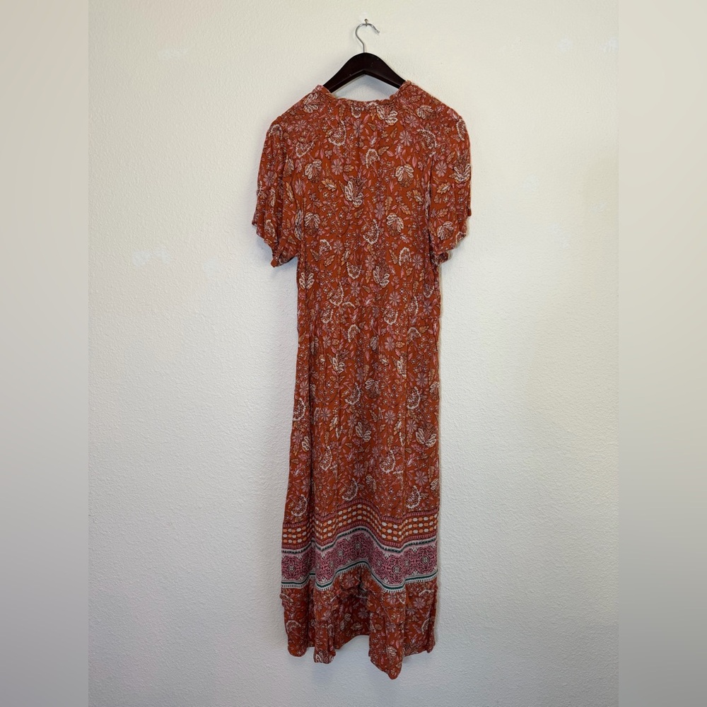 Knox Rose Rust Floral Maxi Dress - Picture 3 of 9